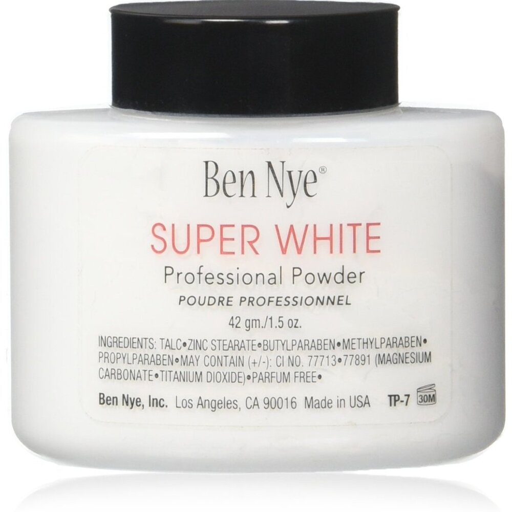 Ben Nye Super White Translucent Face Powder 1.2 oz